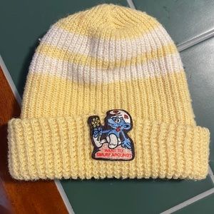 Vintage 1980s Smurf beanie.
